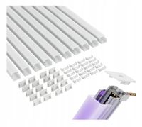 Profil Aluminiowy Led Taśma Led Biały Mleczny Płaski Klosz 4M 10X40Cm