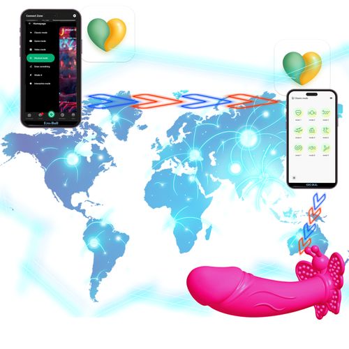 Masażer Silikonowy Motylek Pod Majtki Na Smartfon Aplikację Różowy na Arena.pl