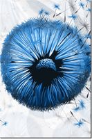 100 70CM OBRAZ PŁÓTNO NIEBIESKIE DMUCHAWCE PŁÓTNO RAMA