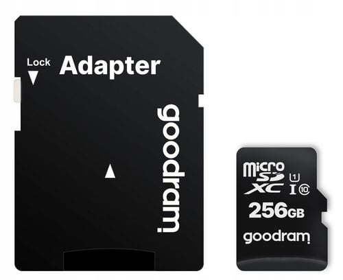 KARTA PAMIĘCI MICRO SD GOODRAM SDXC 256GB + ADAPTER CLASS 10 na Arena.pl
