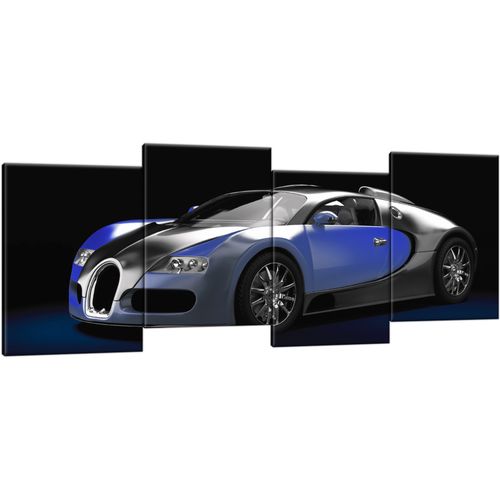Gotowy Obraz 120X45 Błękitne Bugatti Veyron na Arena.pl