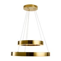 Lampa wisząca CIRCLE 40+60 LED złoty połysk
