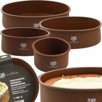 ZESTAW 4 SZT FORM SILIKONOWYCH FORMY DO PIECZENIA CIAST TORTOWNICA NA TORT