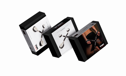 wiązanie - krzyżak męski, biały na Arena.pl