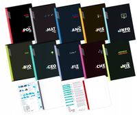 Komplet Zestaw ZESZYTÓW TEMATYCZNYCH kl 7-8 a5/60k + kolorowe ściągi 10 szt