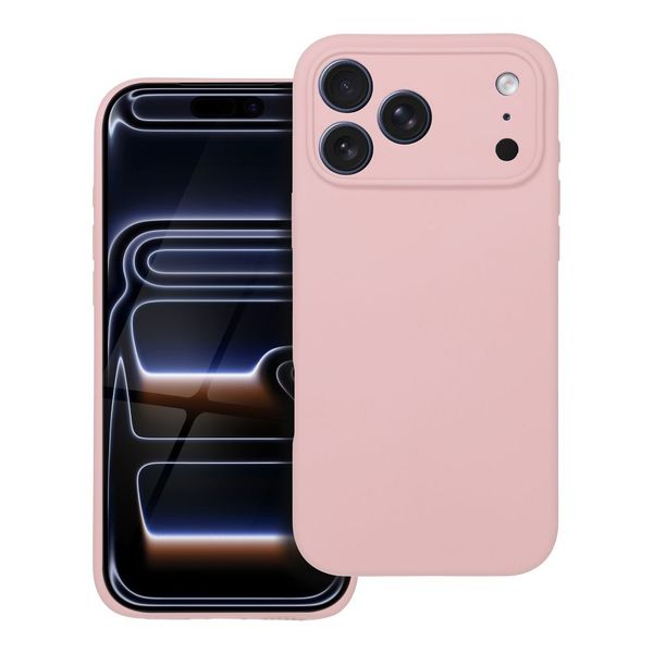 Futerał SILICONE 2mm do IPHONE 17 Pro Max pudrowy róż zdjęcie 1