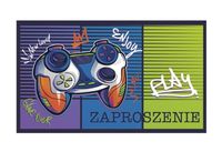 Zaproszenia urodzinowe Gamerskie Kontroler Pad, 10 szt.