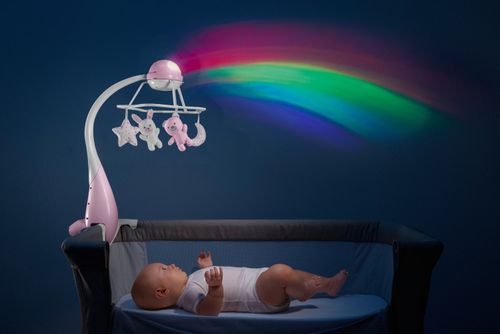 Karuzela Rainbow 3w1 różowa na Arena.pl