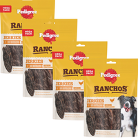 Pedigree Ranchos Jerkies z kurczakiem 180g x 4 sztuki
