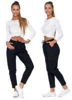 Damskie spodnie dresowe Moraj OSD3200-008 czarny S