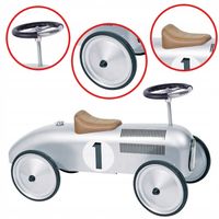 Samochodzik RETRO Dla Dzieci AUTKO Srebrny GOKI