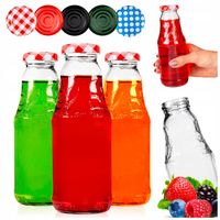 10x BUTELKA SZKLANA SOCZEK 330ml Z ZAKRĘTKĄ NA SOK BUTELKI NA SOKI +