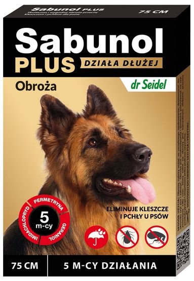 Sabunol Obroża Plus przeciw pchłom dla psa 75cm zdjęcie 1