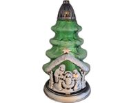 ZNICZ ZNICZE LAMPION CHOINKA SZOPKA ZIELONA+WKŁAD