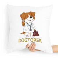 Poduszka Prezent Dla Weterynarza Dogtorek Z Nadrukiem Ze Zdjęciem