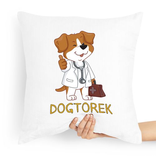 Poduszka Prezent Dla Weterynarza Dogtorek Z Nadrukiem Ze Zdjęciem na Arena.pl
