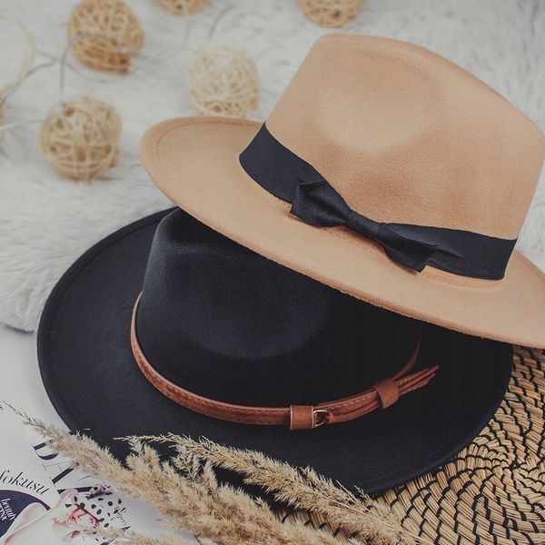 KAPELUSZ PANAMA fedora elegancki filcowy zdjęcie 8