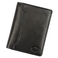Pionowy składany Skórzany męski portfel przegrody kieszeń EL FORREST RFID