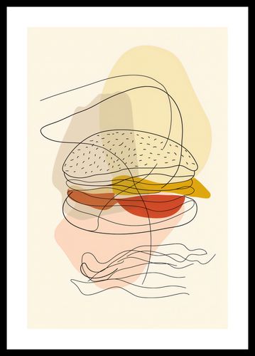 Plakat 30x45cm Cieniutki Burger na Arena.pl