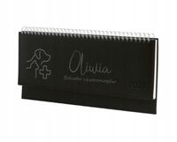 Terminarz weterynarza 2026 tyg. kalendarz leżący biurkowy z grawerem