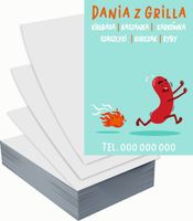 Ulotki A5 reklamowe firmowe 1000szt różne wzory DANIA Z GRILLA