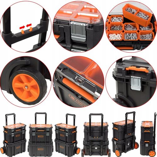 Skrzynka narzędziowa modułowa kołach ZESTAW TACTIX na Arena.pl