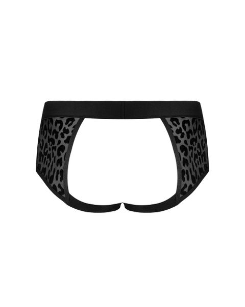 Czarne Męskie Slipki Z Wycięciem Azmeron Jockstrap Obsessive L/XL zdjęcie 6