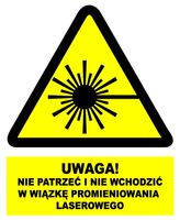 ZOO-52 Nie patrzeć w wiązkę promieniowania laserow