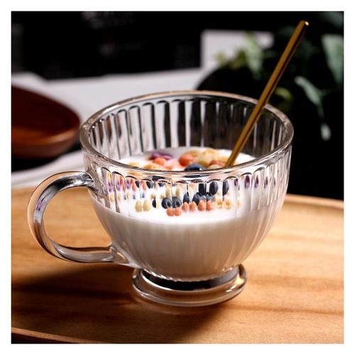 zestaw 6szt. filiżanek szklanek ryflowanych dużych 380ml szk150zestaw6 na Arena.pl