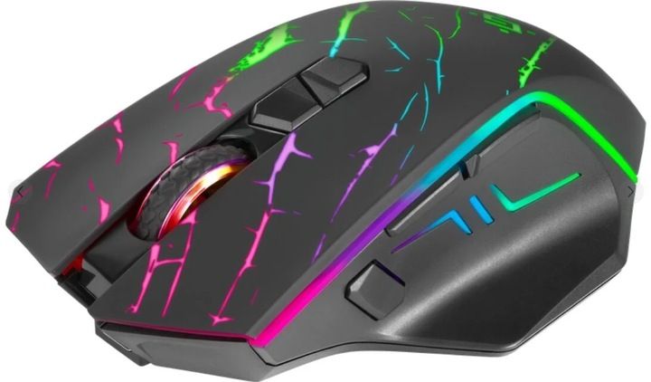 Myszka Gamingowa Mysz Dla Graczy URAN Bezprzewodowa LED Programowalna zdjęcie 3