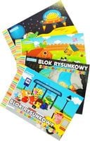 blok rysunkowy 20szt. kolor a4 schemat