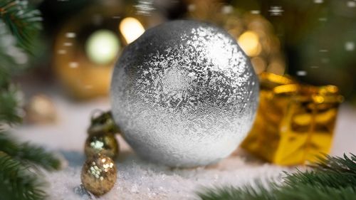 ZESTAW BOMBEK na Choinke 100szt Silver mix Bombki Choinkowe Świąteczne na Arena.pl