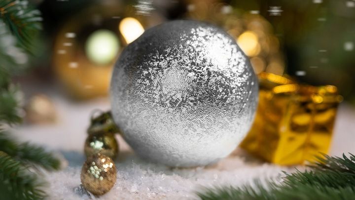 ZESTAW BOMBEK na Choinke 100szt Silver mix Bombki Choinkowe Świąteczne zdjęcie 6