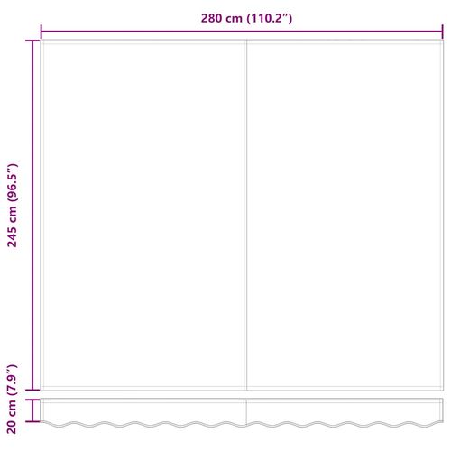 Zwijana markiza, pomarańcz i brąz, 3x2,5 m, tkanina i aluminium na Arena.pl