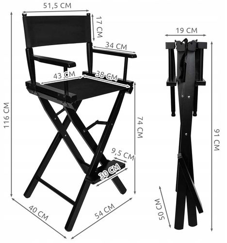 krzesło do makijażu drewniane na Arena.pl