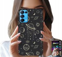ETUI DO OPPO FIND X3 LITE - KOSMOS PLANETY GWIAZDY KSIĘŻYC + SZKŁO