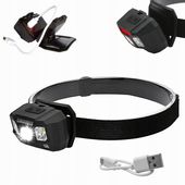 Latarka LAMPA CZOŁOWA AKU USB SENSOR RUCHU LED HIT