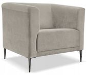 Fotel TOLEDO beżowy Vena 07 stylowy nowoczesny welur/velvet PRODUCENT