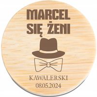 OTWIERACZ do piwa DREWNIANY personalizacja grawer (imie) się żeni