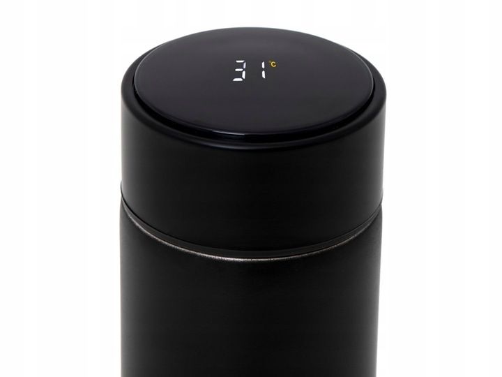 Kubek termiczny termos smart LED 500ml czarny zdjęcie 2