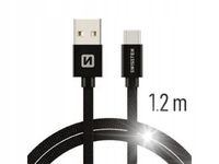 Kabel Swissten USB - USB typ C 1,2 m niebieski