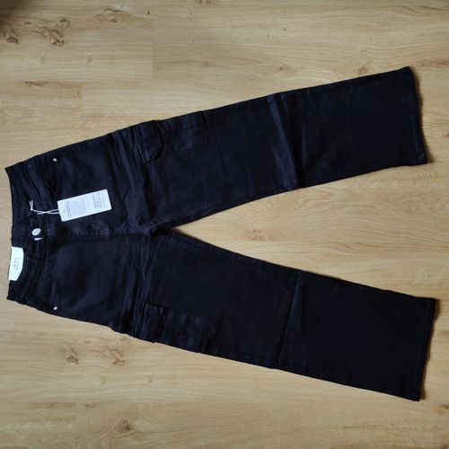 Czarne Jansy Szwedy Wysoko Elastyczne Wysoki Stan Boczne Kieszenie r.XL na Arena.pl