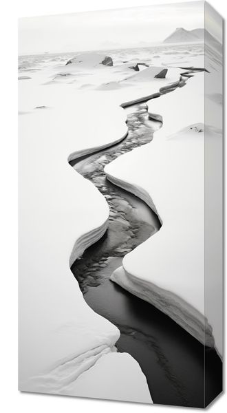 Obraz 30x60cm Szczeliny Mrozu zdjęcie 1