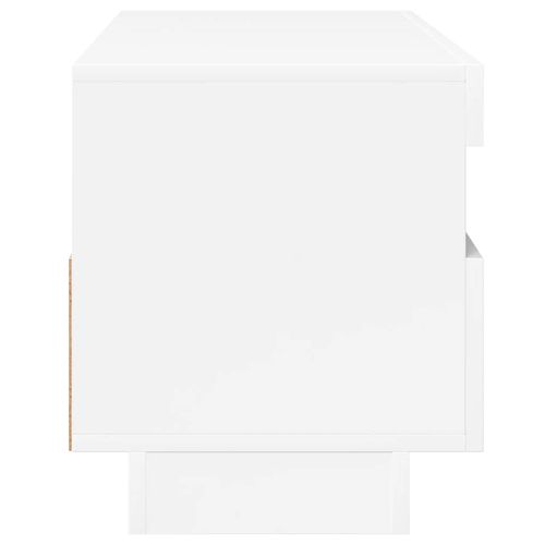 Szafka TV z oświetleniem LED, biel z połyskiem, 100x35x40 cm na Arena.pl