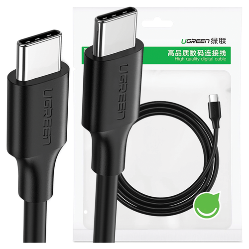 niklowany kabel usb-c ugreen  us286 1.5m (czarny) na Arena.pl