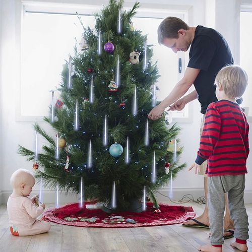 METEORY 50 CM LAMPKI PADAJĄCY ŚNIEG OŚWIETLENIE ŚWIĄTECZNE IP44 SOPLE LED na Arena.pl