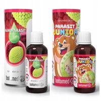 Nanoparasit krople 50 ml + Parasit Junior 50ml zestaw na pasożyty