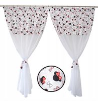 FIRANKA dziecięca Myszka Minnie cz kokardy 400x160