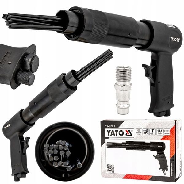 MŁOTEK PNEUMATYCZNY IGŁOWY DO RDZY YATO YT-09910 zdjęcie 3