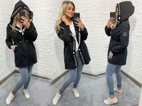 ASYMETRYCZNA PARKA kurtka Z KAPTUREM 4 KOLORY XS na Arena.pl